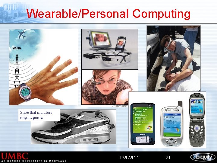 Wearable/Personal Computing Shoe that monitors impact points 10/20/2021 21 