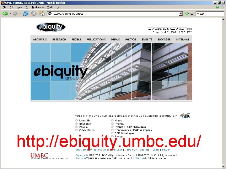 http: //ebiquity. umbc. edu/ 10/20/2021 35 