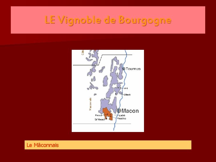 LE Vignoble de Bourgogne Le Mâconnais 