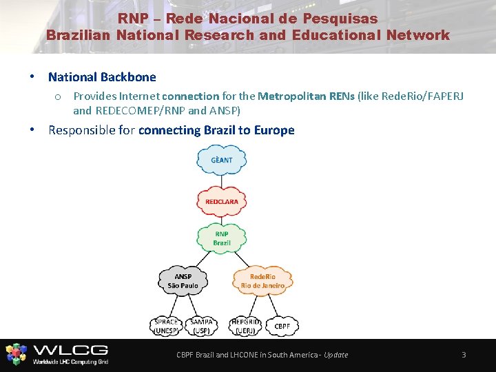 RNP – Rede Nacional de Pesquisas Brazilian National Research and Educational Network • National