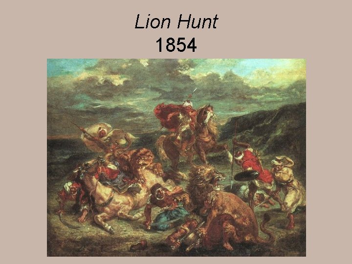 Lion Hunt 1854 