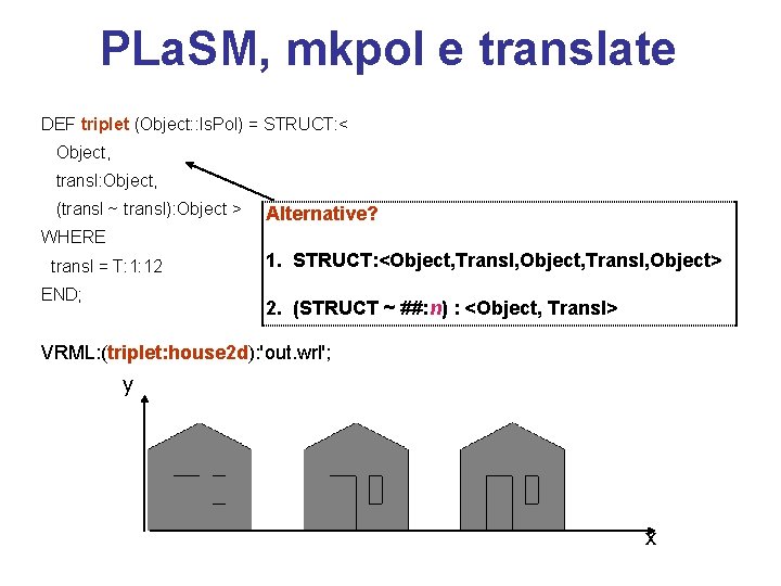 PLa. SM, mkpol e translate DEF triplet (Object: : Is. Pol) = STRUCT: <