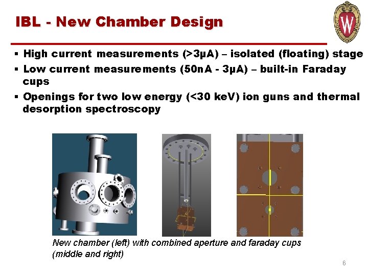 IBL - New Chamber Design § High current measurements (>3μA) – isolated (floating) stage