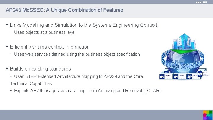 January 2020 AP 243 Mo. SSEC: A Unique Combination of Features • Links Modelling January 2020 AP 243 Mo. SSEC: A Unique Combination of Features • Links Modelling