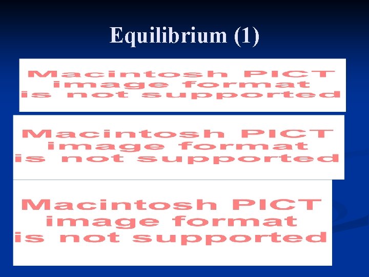 Equilibrium (1) 