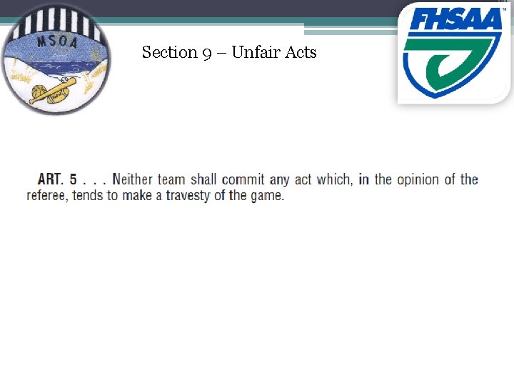 Section 9 – Unfair Acts 