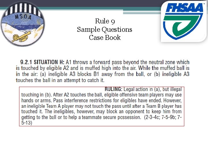 Rule 9 Sample Questions Case Book 