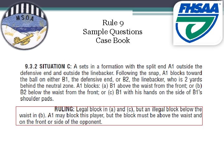Rule 9 Sample Questions Case Book 
