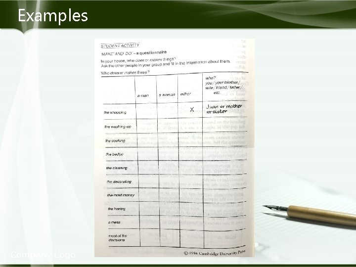 Examples Company Logo 