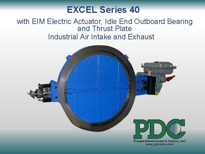 EXCEL Series 40 with EIM Electric Actuator, Idle End Outboard Bearing and Thrust Plate