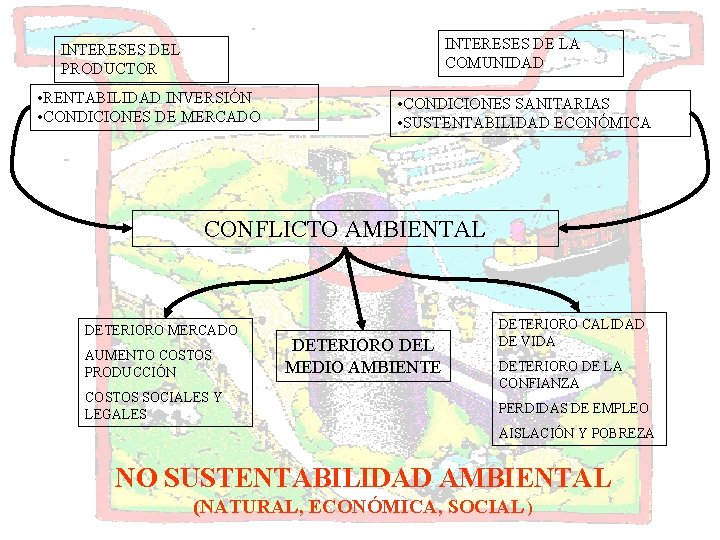 INTERESES DE LA COMUNIDAD INTERESES DEL PRODUCTOR • RENTABILIDAD INVERSIÓN • CONDICIONES DE MERCADO