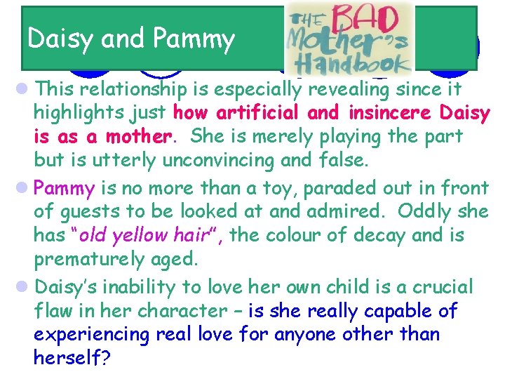 Daisy and Pammy l This relationship is especially revealing since it highlights just how