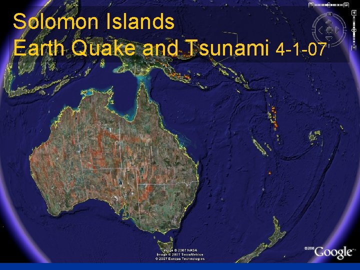 Solomon Islands Earth Quake and Tsunami 4 -1 -07 