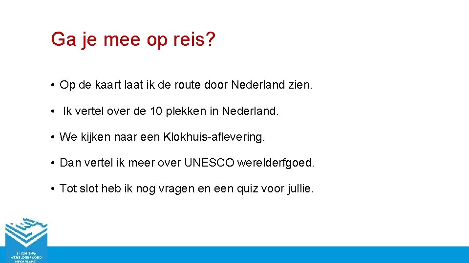 Ga je mee op reis? • Op de kaart laat ik de route door