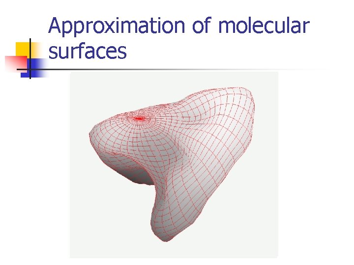 Approximation of molecular surfaces 