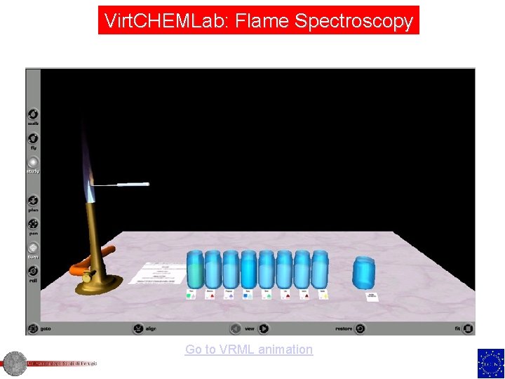 Virt. CHEMLab: Flame Spectroscopy Go to VRML animation 