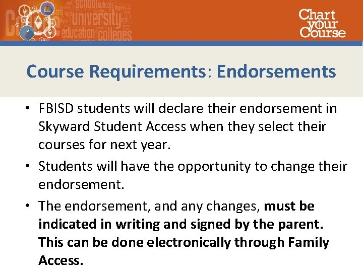 FBISD Graduation and Career Planning Foundations Program Class
