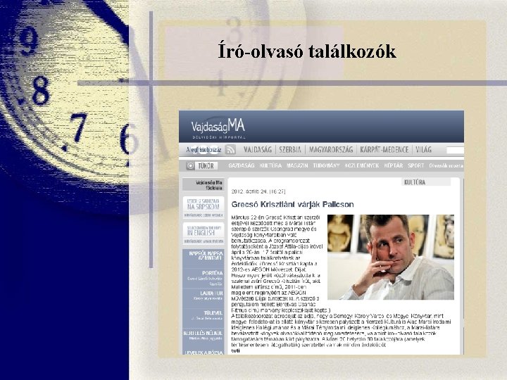 Író-olvasó találkozók Író-olvasó találkozók