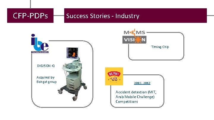 CFP-PDPs Success Stories - Industry Timing Chip DIGISON-Q Acquired by Bahgat group 2015 -