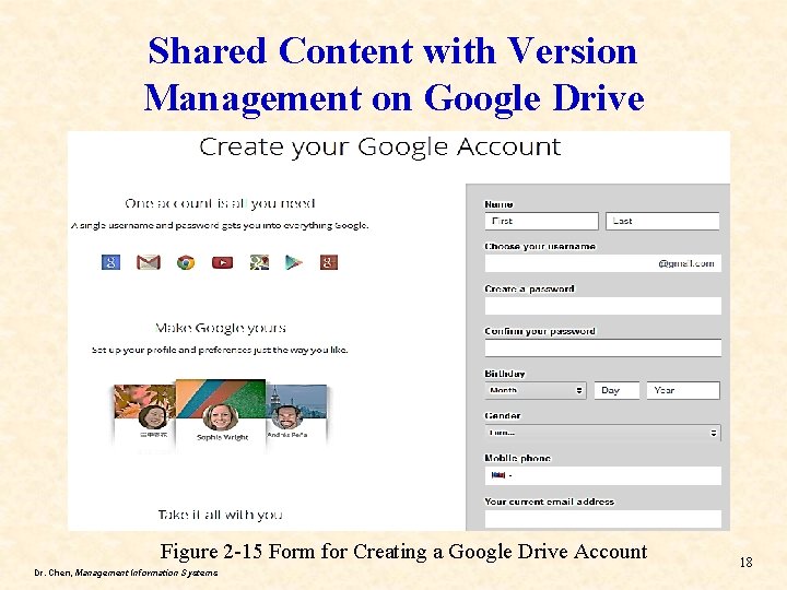 Shared Content with Version Management on Google Drive Figure 2 -15 Form for Creating