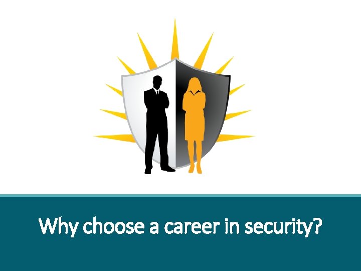 Why choose a career in security? 