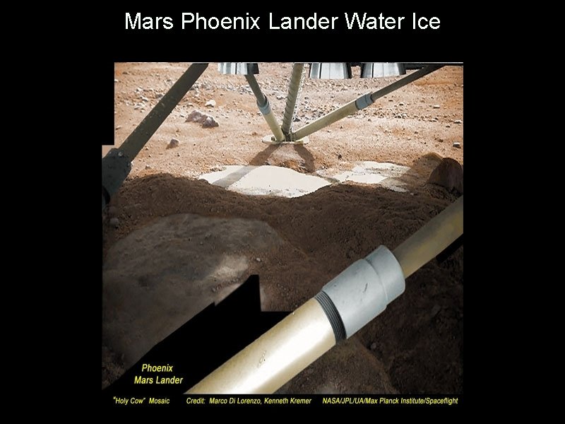 Mars Phoenix Lander Water Ice 