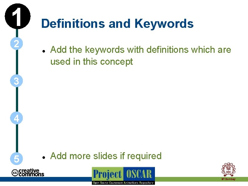 1 2 Definitions and Keywords Add the keywords with definitions which are used in