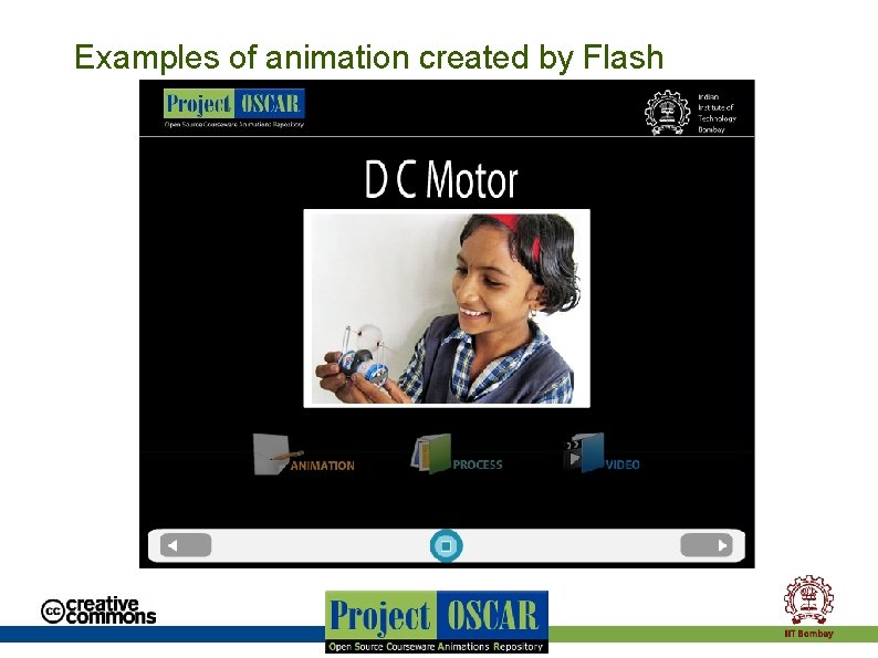 Examples of animation created by Flash 