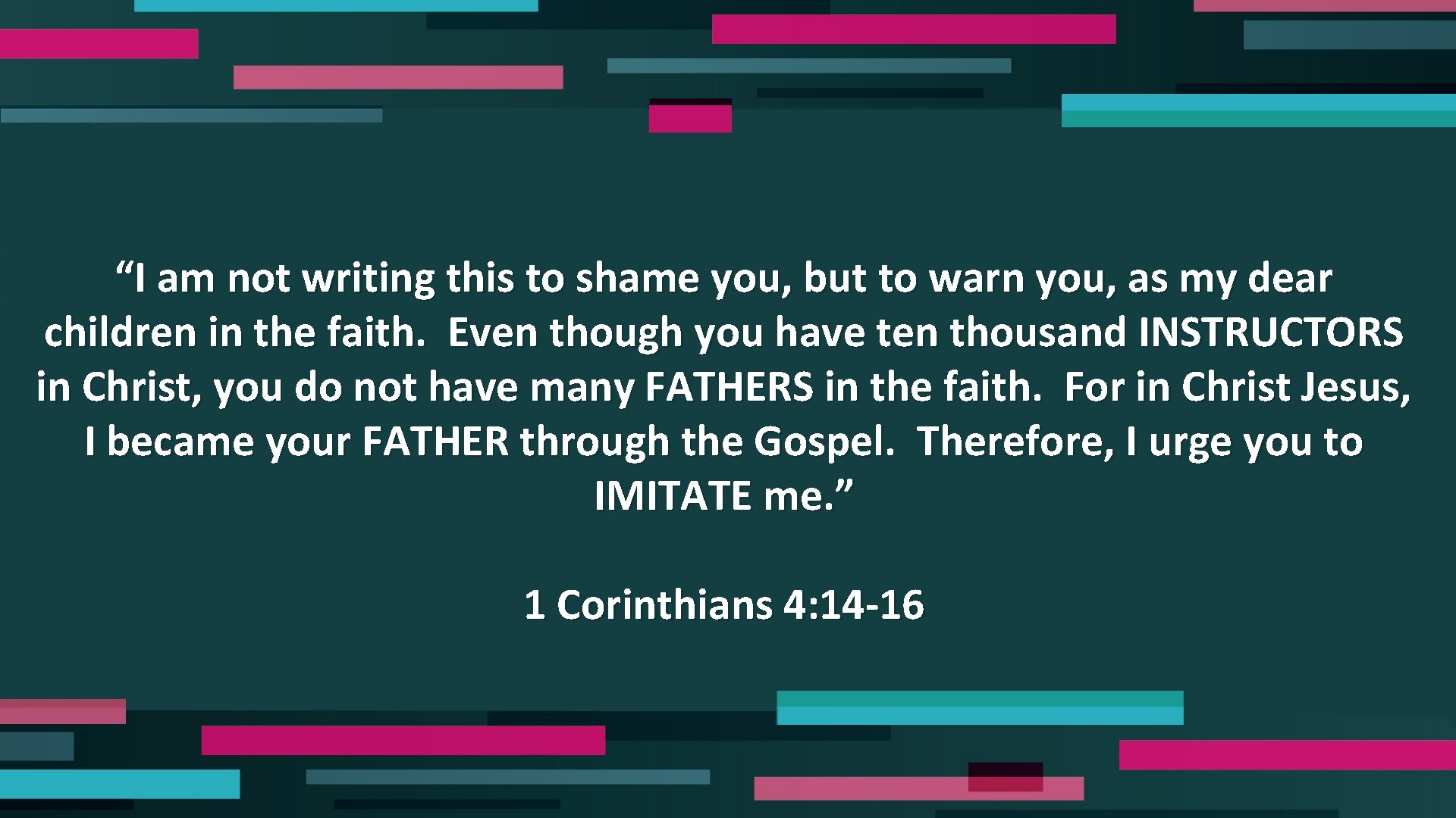 “I am not writing this to shame you, but to warn you, as my