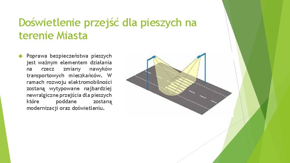 Doświetlenie przejść dla pieszych na terenie Miasta Poprawa bezpieczeństwa pieszych jest ważnym elementem działania