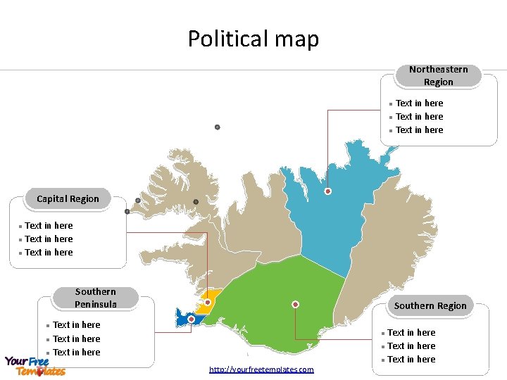 Political map Northeastern Region Text in here l Capital Region Text in here l