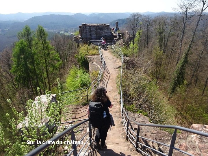 Sur la crête du château. 