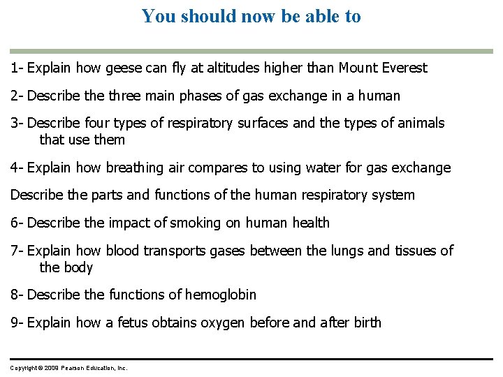 You should now be able to 1 - Explain how geese can fly at