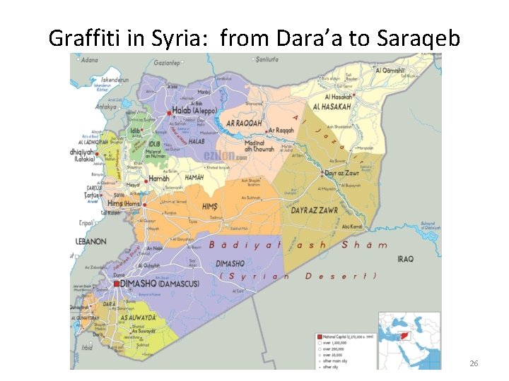Graffiti in Syria: from Dara’a to Saraqeb 26 