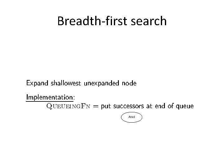 Breadth-first search 