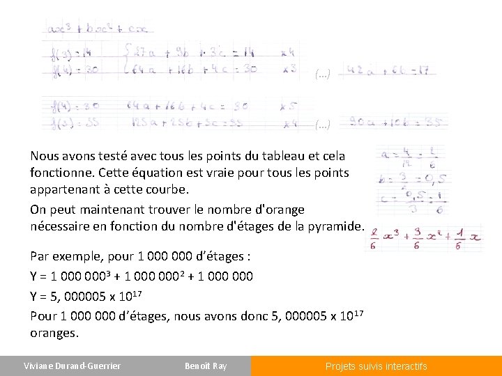 (…) Nous avons testé avec tous les points du tableau et cela fonctionne. Cette