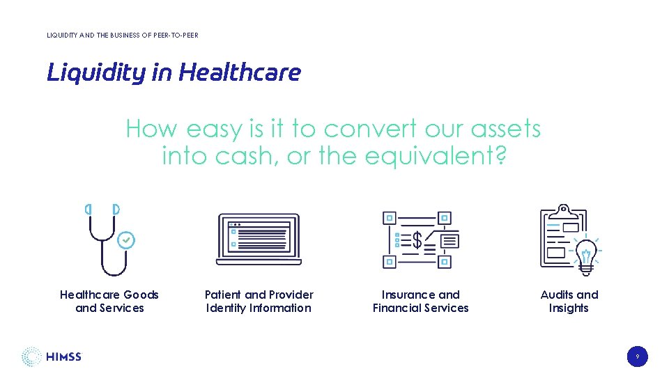 LIQUIDITY AND THE BUSINESS OF PEER-TO-PEER Liquidity in Healthcare How easy is it to