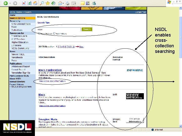 NSDL enables crosscollection searching 