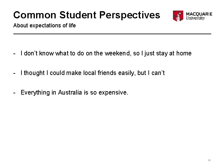 Common Student Perspectives About expectations of life - I don’t know what to do