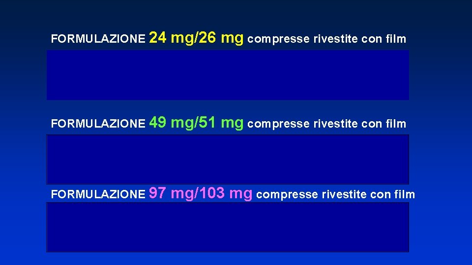 FORMULAZIONE 24 mg/26 mg compresse rivestite con film Ogni compressa rivestita con film contiene