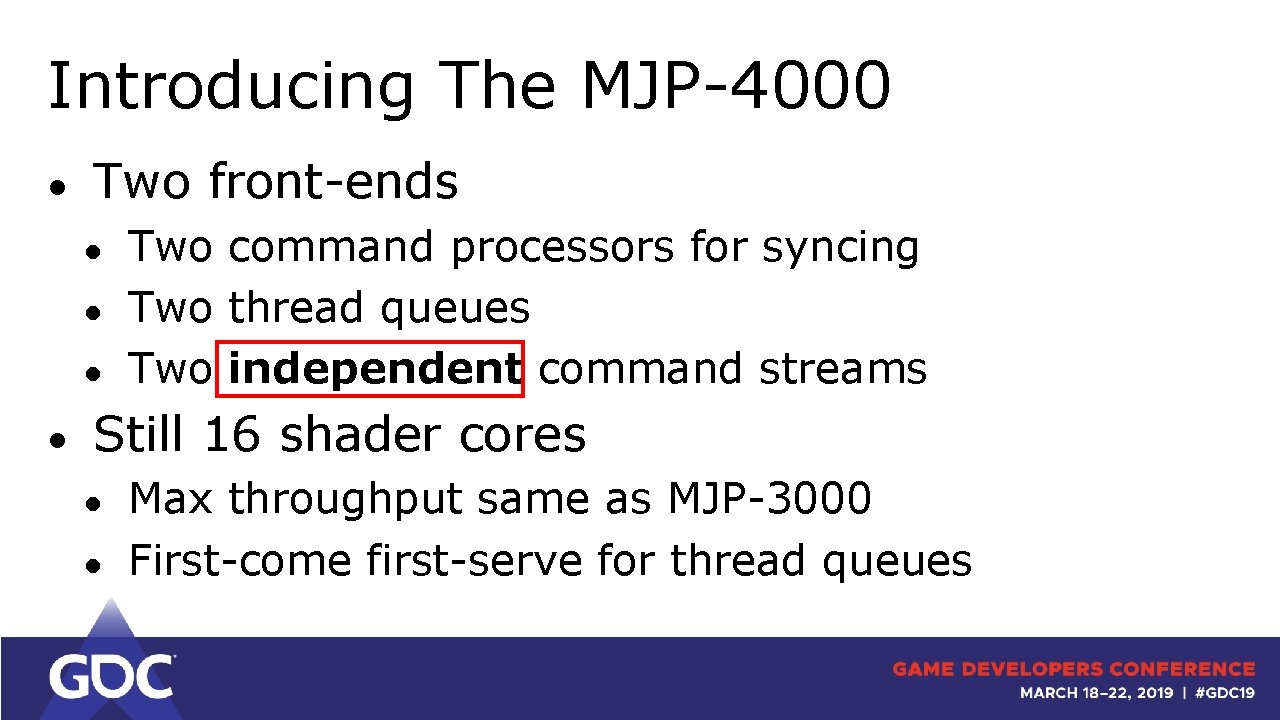 Introducing The MJP-4000 ● Two front-ends ● ● Two command processors for syncing Two