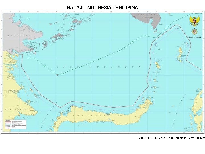 BATAS INDONESIA - PHILIPINA © BAKOSURTANAL; Pusat Pemetaan Batas Wilayah 