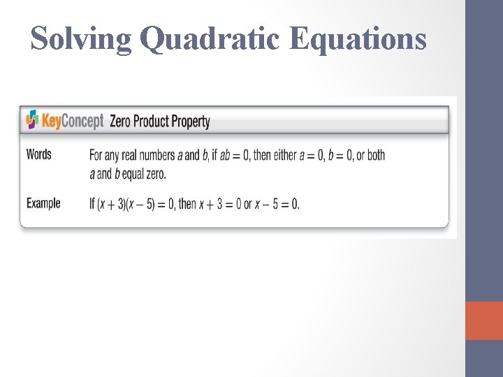 Solving Quadratic Equations 