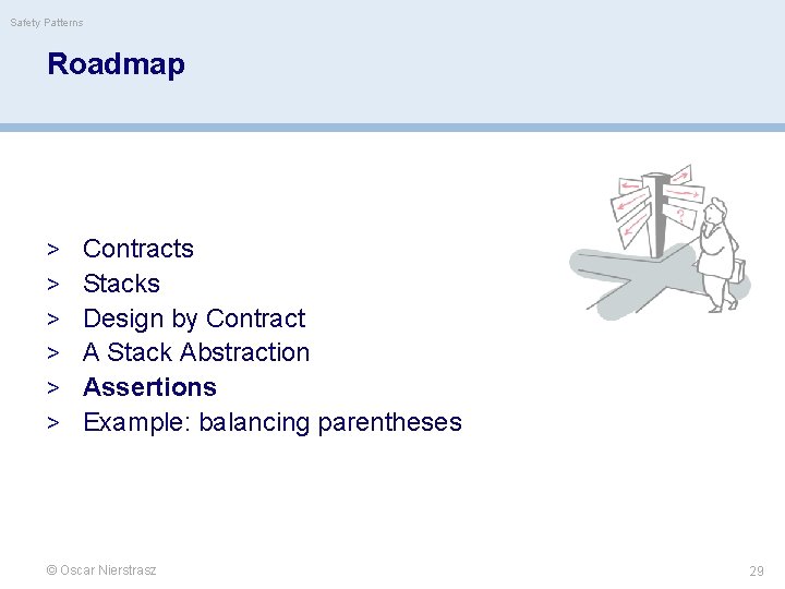 Safety Patterns Roadmap > Contracts > Stacks > Design by Contract > A Stack