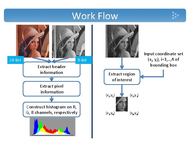 Work Flow 24 -bit Input coordinate set (xi, yi), i=1, . . , 4