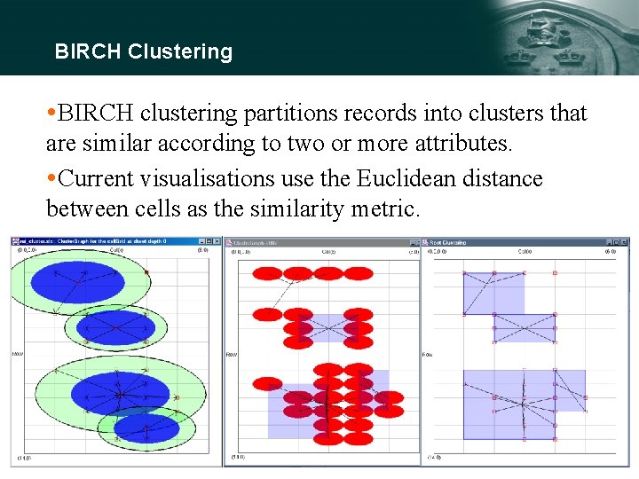 BIRCH Clustering BIRCH clustering partitions records into clusters that are similar according to two