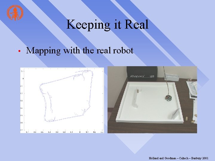 Keeping it Real • Mapping with the real robot Holland Goodman – Caltech –
