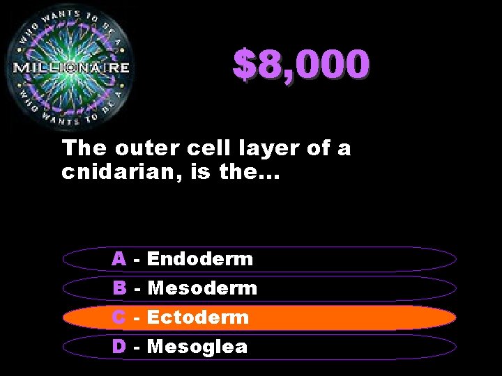 $8, 000 The outer cell layer of a cnidarian, is the. . . A