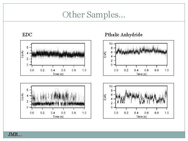 Other Samples… EDC JMR… Pthalic Anhydride 
