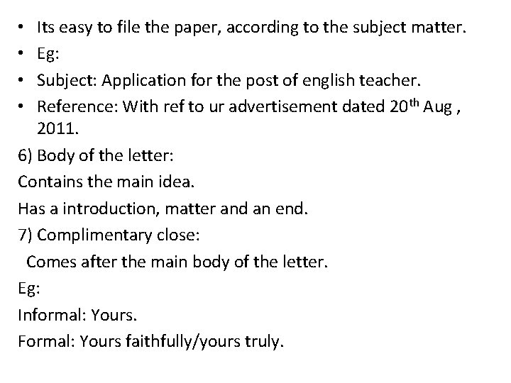 Its easy to file the paper, according to the subject matter. Eg: Subject: Application